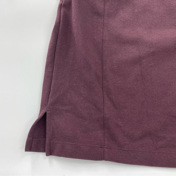 Duluth Trading Co Long Sleeve Plum Boat Neck Ponte Dress with Pockets - Picture 5 of 10